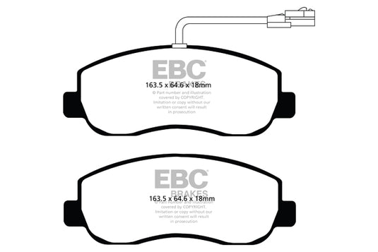 Pastiglie Freno EBC Ultimax DPX2083 per Nissan NV400, Renault Master e altre