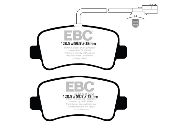 Pastiglie Freno EBC Ultimax DPX2084 per Nissan NV400, Renault Master e altre