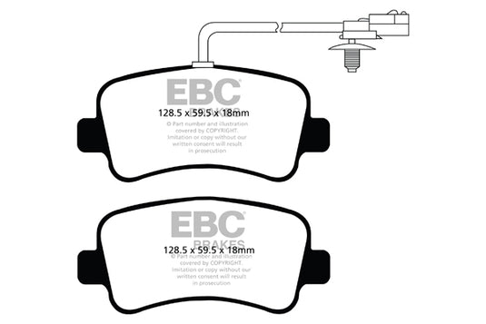 Pastiglie Freno EBC Ultimax DPX2084 per Nissan NV400, Renault Master e altre