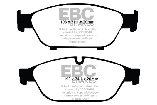 Pastiglie Freno EBC Ultimax DPX2086 per Audi A8 quattro (D4/4H), Audi A6 allroad quattro e altre