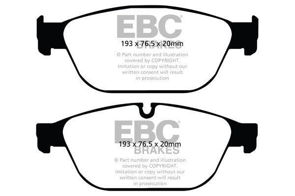 Pastiglie Freno EBC Greenstuff DP22087 per Audi A8 quattro (D4/4H) e Audi SQ5 (8R)