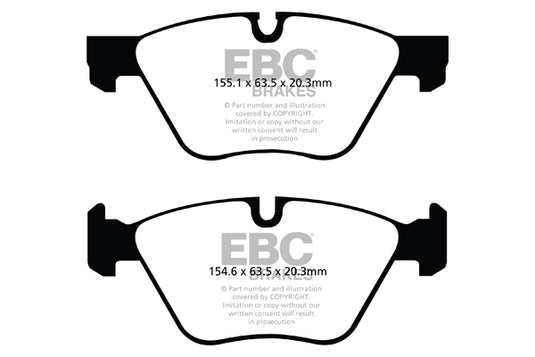 Pastiglie Freno EBC Ultimax DPX2088 per BMW Serie 5 (F10), BMW Serie 5 (F11) e altre