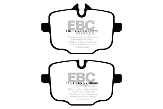 Pastiglie Freno EBC Ultimax DPX2089 per BMW Serie 5 (F11), BMW Serie 5 (F10) e altre