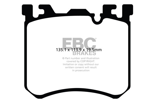 Pastiglie Freno EBC Bluestuff NDX DP52091NDX per Rolls Royce Ghost, BMW X5 M (E70) e altre
