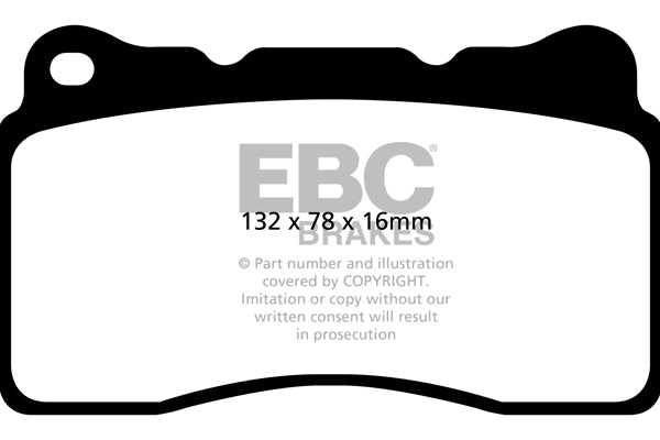 Pastiglie Freno EBC Orangestuff DP92093 per Cadillac CT6, Chevrolet Corvette (C7) e altre
