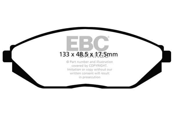 Pastiglie Freno EBC Greenstuff DP22097 per Chevrolet Spark