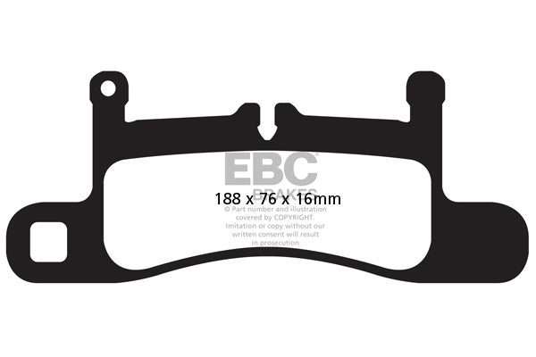 Pastiglie Freno EBC Yellowstuff DP42098R per Volkswagen Touareg (2nd Gen), Porsche Cayenne (92A) e altre
