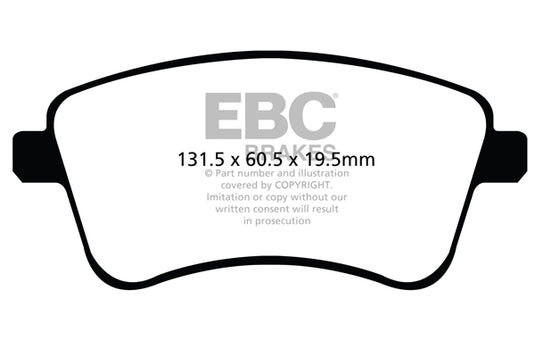 Pastiglie Freno EBC Ultimax DPX2099 per KIA Venga