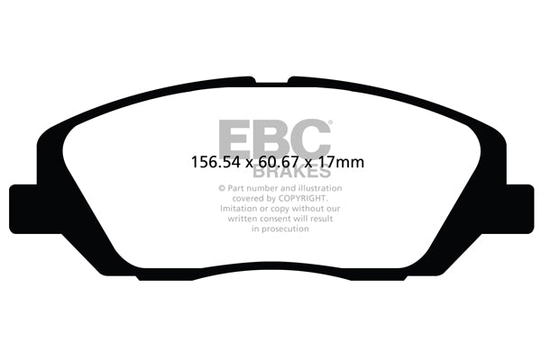 Pastiglie Freno EBC Ultimax DPX2100 per Ssangyong Korando