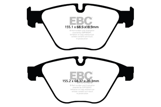 Pastiglie Freno EBC Ultimax DPX2103 per BMW Serie 5 (F11), BMW Serie 5 (F10) e altre