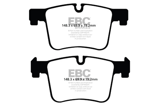 Pastiglie Freno EBC Ultimax DPX2105 per BMW Serie 3 (F30), BMW Serie 3 (F31) e altre