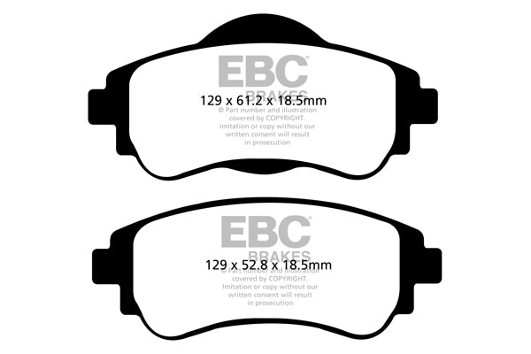 Pastiglie Freno EBC Greenstuff DP22109 per Citroen C4 e Citroen DS4