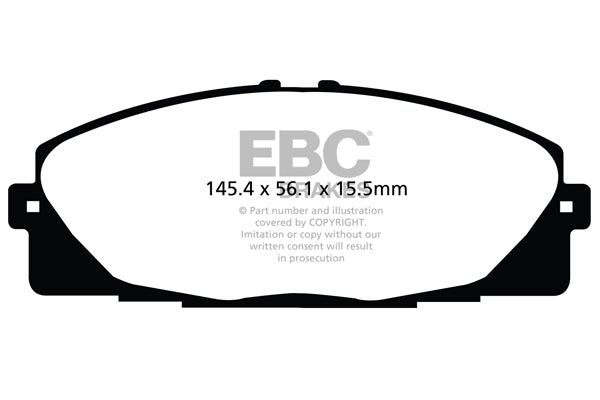 Pastiglie Freno EBC Ultimax DPX2114 per Toyota Hi-Ace (Power Van) (Compact)