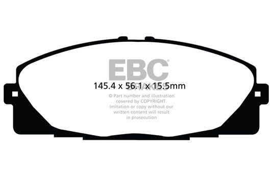 Pastiglie Freno EBC Ultimax DPX2114 per Toyota Hi-Ace (Power Van) (Compact)