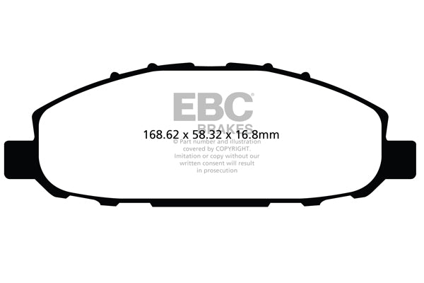 Pastiglie Freno EBC Ultimax DPX2116 per Nissan Urvan