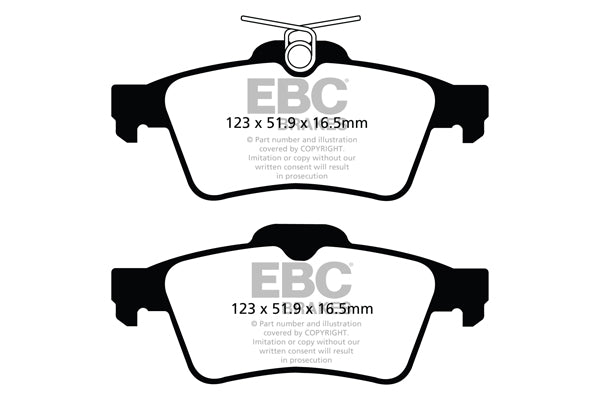Pastiglie Freno EBC Ultimax DPX2121 per Peugeot 508 e Peugeot 508 RXH