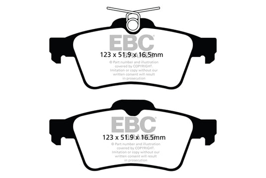 Pastiglie Freno EBC Ultimax DPX2121 per Peugeot 508 e Peugeot 508 RXH