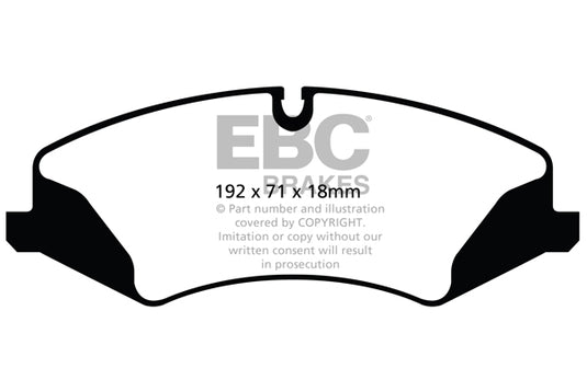 Pastiglie Freno EBC Ultimax DPX2123 per Land Rover Range Rover Sport (L494), Land Rover Discovery 4 e altre