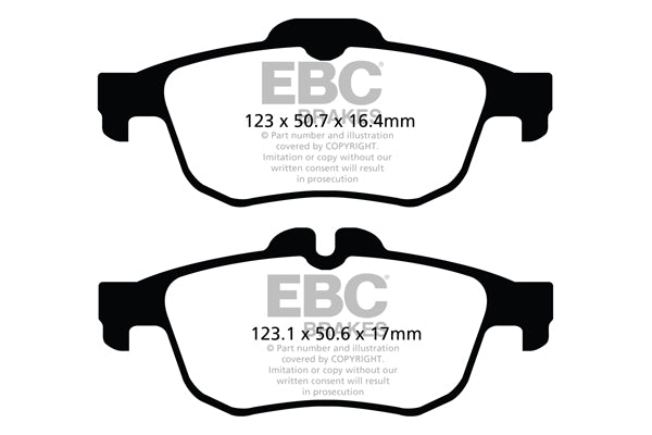 Pastiglie Freno EBC Ultimax DPX2124 per Renault Latitude e Renault Talisman