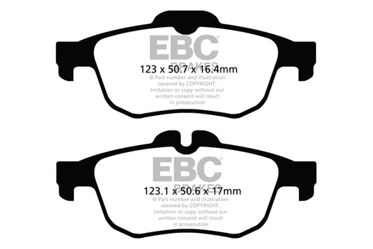 Pastiglie Freno EBC Ultimax DPX2124 per Renault Latitude e Renault Talisman
