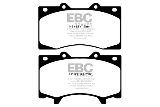 Pastiglie Freno EBC Ultimax DPX2125 per Nissan Patrol