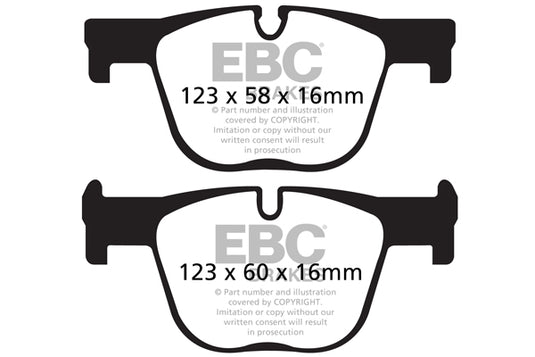 Pastiglie Freno EBC Ultimax DPX2131 per BMW Serie 4 (F32) Coupe, BMW Serie 4 xDrive (F32) Coupe e altre
