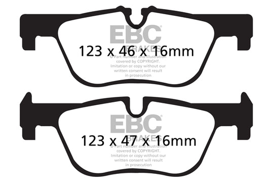 Pastiglie Freno EBC Ultimax DPX2132 per BMW Serie 3 (F30), BMW Serie 3 (F31) e altre