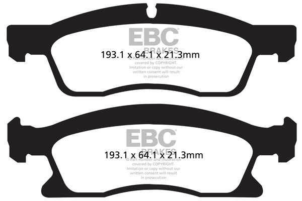 Pastiglie Freno EBC Greenstuff DP62136 per Dodge Durango e Jeep Grand Cherokee