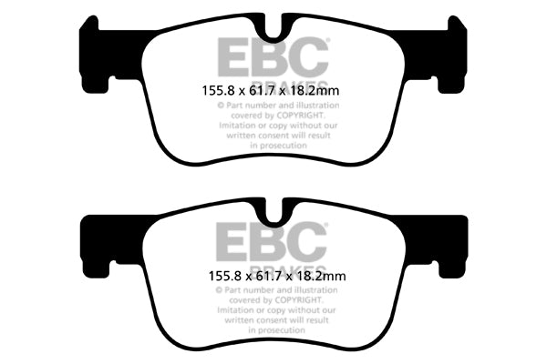 Pastiglie Freno EBC Greenstuff DP22143 per BMW Serie 3 (F30), BMW Serie 3 (F31) e altre