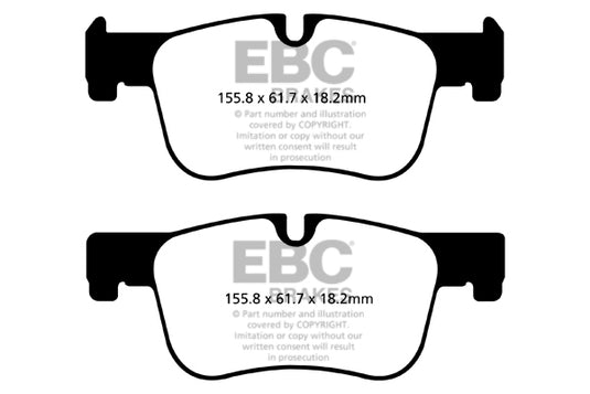 Pastiglie Freno EBC Ultimax DPX2143 per BMW Serie 3 (F30), BMW Serie 3 (F31) e altre