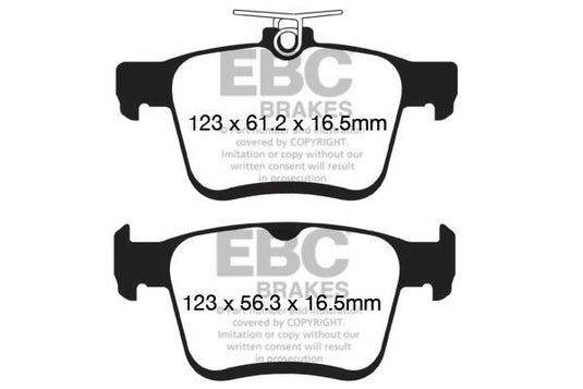 Pastiglie Freno EBC Ultimax DPX2153 per Volkswagen Golf (Mk7), Audi A3 (8V) e altre