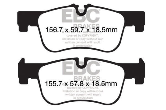 Pastiglie Freno EBC Ultimax DPX2155 per BMW Serie 1 (F20), BMW Serie 1 (F21) e altre