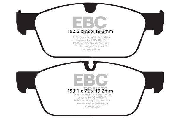 Pastiglie Freno EBC Yellowstuff DP42156R per Mercedes-Benz Classe GLE (X292), Mercedes-Benz Classe GLE Coupe (C292) e altre