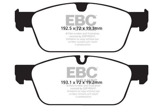 Pastiglie Freno EBC Ultimax DPX2156 per Mercedes-Benz Classe M (W166), Mercedes-Benz Classe GLE (X292) e altre
