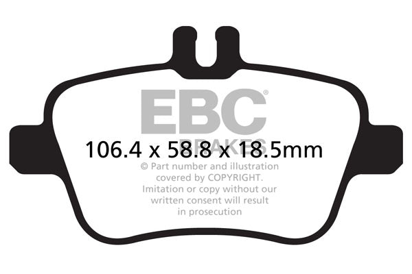 Pastiglie Freno EBC Ultimax DPX2157 per Mercedes-Benz Classe A (W176), Mercedes-Benz Classe CLA (C117) e altre