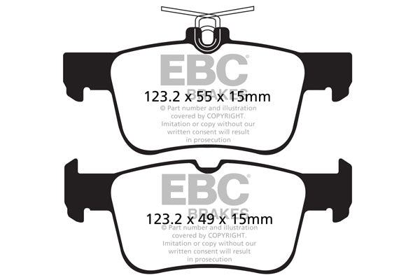 Pastiglie Freno EBC Yellowstuff DP42160R per Ford Mondeo Estate (Mk5), Ford Mondeo Hatchback (Mk5) e altre