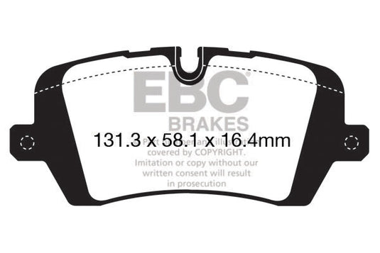 Pastiglie Freno EBC Ultimax DPX2161 per Land Rover Range Rover Sport (L494), Land Rover Range Rover (L405) e altre