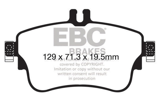 Pastiglie Freno EBC Ultimax DPX2164 per Mercedes-Benz Classe B (W246) e Mercedes-Benz Classe A (W176)