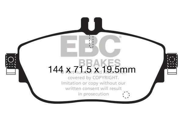 Pastiglie Freno EBC Ultimax DPX2165 per Infiniti Q30, Mercedes-Benz Classe A (W176) e altre
