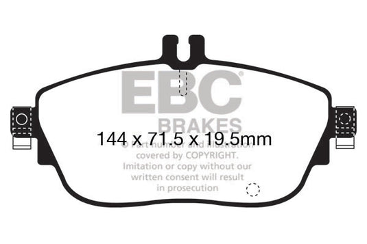 Pastiglie Freno EBC Ultimax DPX2165 per Infiniti Q30, Mercedes-Benz Classe A (W176) e altre