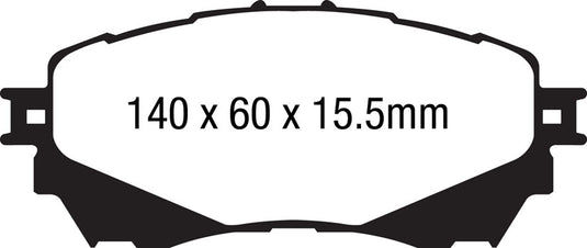Pastiglie Freno EBC Ultimax DPX2170 per Mazda 6