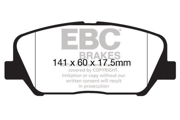 Pastiglie Freno EBC Greenstuff DP22172 per KIA Cee'd (JD), Hyundai i-30 (GD) e altre