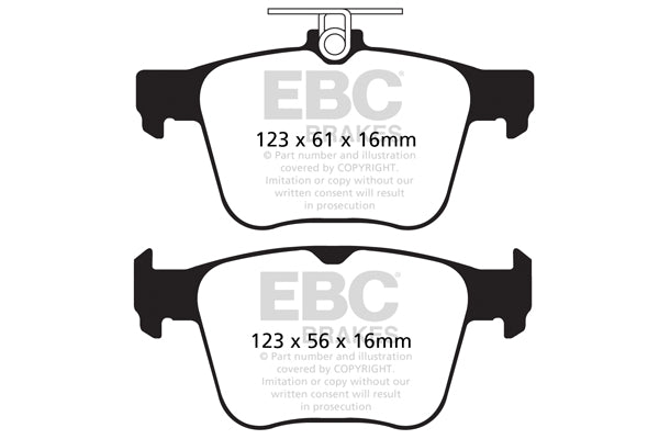 Pastiglie Freno EBC Bluestuff NDX DP52173NDX per Volkswagen Golf (Mk7), Volkswagen Passat Alltrack (3G) e altre