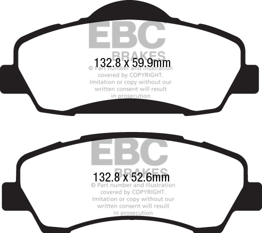 Pastiglie Freno EBC Greenstuff DP22177 per Peugeot 308 (Mk2), Peugeot 308 SW (Mk2) e altre