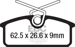 Pastiglie Freno EBC Ultimax DPX2183 per Renault Twizy