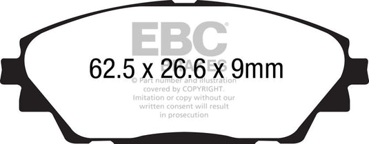 Pastiglie Freno EBC Ultimax DPX2185 per Mazda 3 e Mazda CX-3