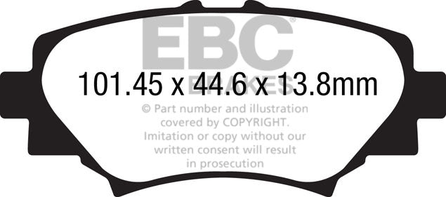 Pastiglie Freno EBC Ultimax DPX2186 per Mazda 3