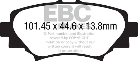 Pastiglie Freno EBC Ultimax DPX2186 per Mazda 3