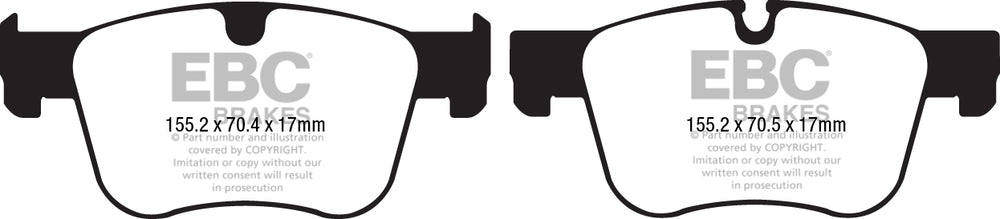 Pastiglie Freno EBC Greenstuff DP22198 per Peugeot 308 (Mk2), Peugeot 308 SW (Mk2) e altre
