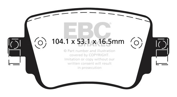 Pastiglie Freno EBC Greenstuff DP22201 per Skoda Octavia (5E), Volkswagen Caddy Alltrack e altre